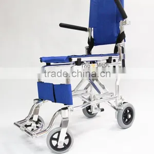 2015 Rehabilitation Therapy Supplies Hot Sales Airplane Lightweight Aluminum Best Transport Wheelchair thumbnail-2