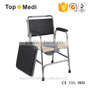 Toliet Bathroom Steel Commode Chair With Best Padded Seat thumbnail-1