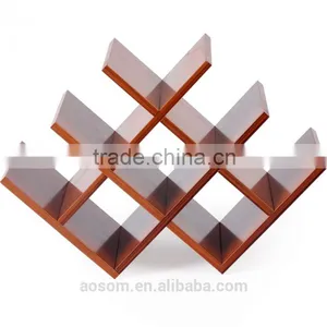 Commercial Wooden Bamboo Wine Rack for Decoration Display thumbnail-1