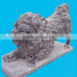 Stone Tibetan Mastiff Sculpture thumbnail-1