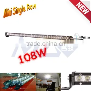 NEW Product Mini Single Row LED Light Bar, High Power 108W 33.8'' 29.1'' 10.2'' 5.5'' Offroad Led Driving Light, IP67 Waterproof thumbnail-1
