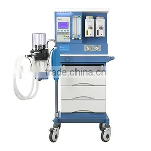 CE ISO Approved Blue+White Color Manual Control or Automatic Control New Model Anesthesia Machine thumbnail-1