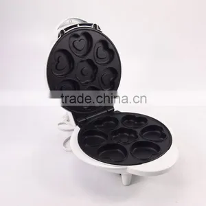 Non-Stick Heart Shaped 7Mini Electric Cake Maker For Cup Cake thumbnail-3