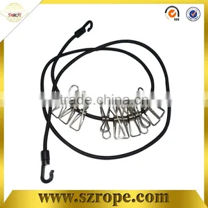 2016 New Style Elastic Clothesline With Clips thumbnail-1