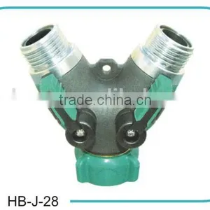 3/4'' 2-WAY TAP ADAPTOR WITH GARDEN WATER HOSE CONNECTOR thumbnail-2