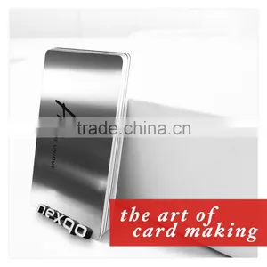 CR80 Custom Printing Stainless Steel Gold Foil Embossed Business Cards thumbnail-1