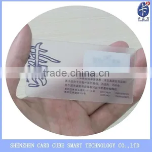 Clear Matte Pvc Transparent Business Card thumbnail-1