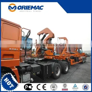 Flat Bed Trailer CIMC 40FT 20FT Self-loading Container Trailer thumbnail-4