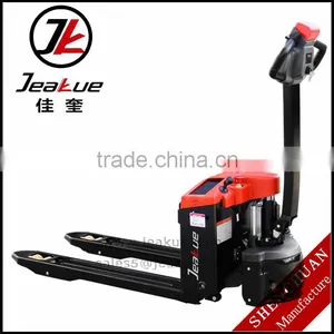 China Brand CE ISO 1.5T Electric Pallet Jack thumbnail-1
