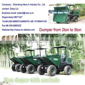 CE 5ton FCY50 Hydraulic Mini Dumper de Orugas thumbnail-1
