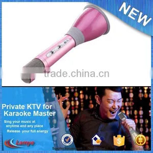 OEM Logo Karaoke Microphone Bluetooth Speaker Player For Phone Accept Paypal Payment thumbnail-4