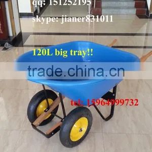 Heavy Duty Construction Plastic Wheelbarrow WH8802 thumbnail-5