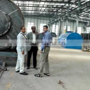 Horizontal Type Tyre Oil Distillation Plant Recycling Furnace Oil 10Ton thumbnail-5