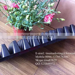 Custom Strong Quality Black Shining PS Plastic Flower Seed Starting Trays 98 Cell 530*280*55mm thumbnail-6