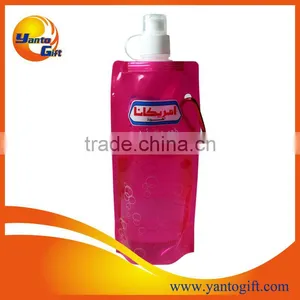 Collapsible Pink Anti Bottle With Carabiner thumbnail-1