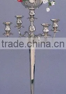 Candle Holder , Centerpieces, 5 Arms Flower Bowl Candelabra thumbnail-3