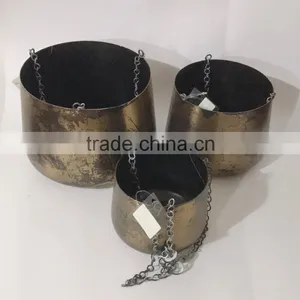 Hanging Antique Planter With Chain thumbnail-3