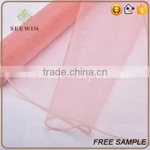 Packing Decorative Cheap Tulle 100% Pure Silk Organza Fabric thumbnail-2