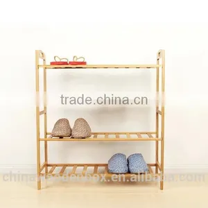 Natural Color Wooden Shoe Shelf Popular thumbnail-2