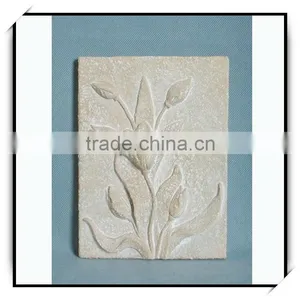 Hot Selling 8 Inches Pink Stone Resin Decorated Wall Plaque thumbnail-1