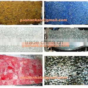 Mother Of Pearl Bathroom Wall and Floor Slab thumbnail-1