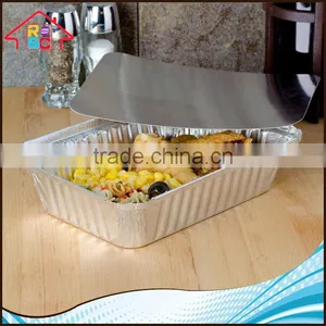 NBRSC Cheapest Aluminum Foil Food Storage Container With Paper Lid thumbnail-1