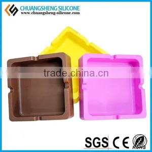 Men's Cigratte Silicone Tray, Table Ashtray, Smart Candy Color Ash Plate thumbnail-2
