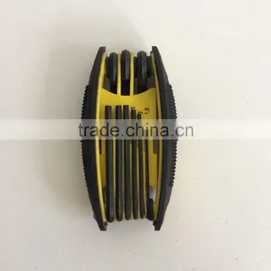 Factory Directly Evaporated Black Folding Type 9PC Allen Wrench Hex Key Hand Tool Set thumbnail-1