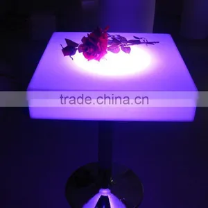 PE Waterproof IP65 and Infrared Remote Control Bar Table thumbnail-1
