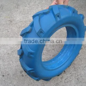 3.5-6 Blue Color pu Foam Tyre for Hand Trolley, Wheel Barrow thumbnail-1