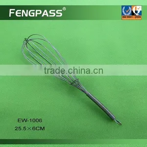 Metal Egg Whisk , Egg Beater , Silicone Egg Wisk EW-1006 thumbnail-1