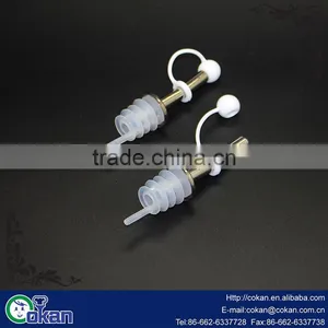 Oil Liquor Wine Free Flow Bottle Pourer Dispenser Spouts With Stainless Steel thumbnail-2