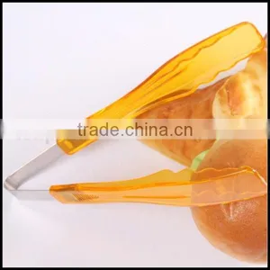 9 Inch White Food Grade PC Bread Tongs Wholesale/Hot Selling Plastic Food Salad Tongs Maunfacturer thumbnail-4