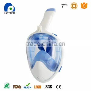 New Snorkel Full Face Mask Diving Equipment for Watersport Liquid Silicone Top Quality thumbnail-5