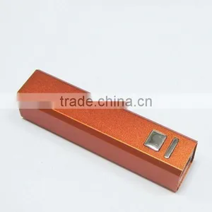 Mini Rechargeable 2600mAh Cuboid Shape Portable Metal Sales Promotion Gift Power Bank thumbnail-3