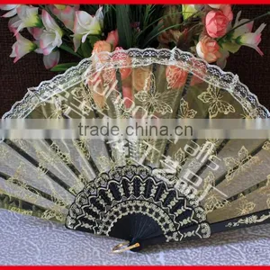 Beautiful and Colorful Plastic Lace Fan thumbnail-4