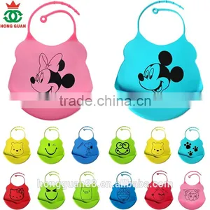 Best Sell High Quality Water-proof Cute Silicone Baby Bib thumbnail-3