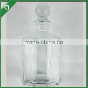 Decahedral Glass Bottle for 250ml Reed Diffuser With Glass Stopper D8cm, H11.6cm thumbnail-2