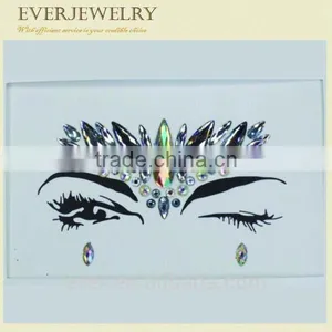 2017 Newest Body, Eye, Face Jewels Tattoo Sticker thumbnail-3