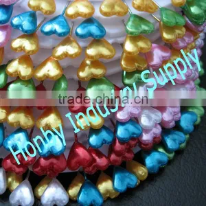 55mm Long Colorful Heart Head Design Pearl Moslem Hijab Pin thumbnail-1
