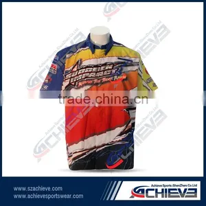 Custom Made Racing Jersey Design ,auto Racing Polo Shirt thumbnail-2