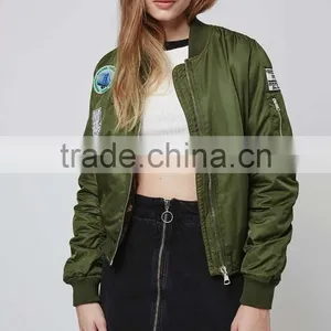 Custom Sublimated Man Woman Winter Casual Jackets, Bomber Jackets Wholesale thumbnail-5
