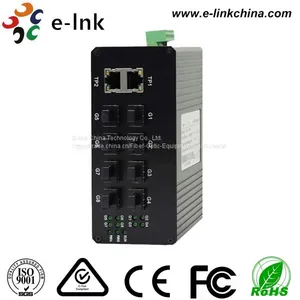 Industrial Unmanaged 8-port 1000Base-FX SFP + 2-port 10/100/1000Base-TX Optical Ethernet Switch thumbnail-1