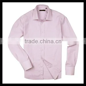Garment Plain Light Color Pink Organic Cotton Shirt for Wholesale thumbnail-1