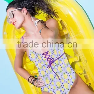 Ladies Fashion Pineapple Print One-piece Swimwear thumbnail-1
