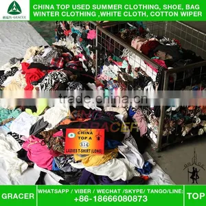 2016 Fashionable Long Ladies Sleeve T-shir Used Clothes in Bales/second Hand Clothes for Sales thumbnail-4