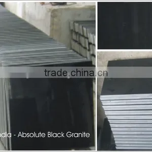 India Absolute Black Granite Slab & Tiles thumbnail-3