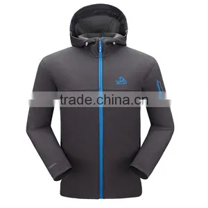 OEM/ODM Custom Design Embroidered Logo Softshell Jacket thumbnail-3
