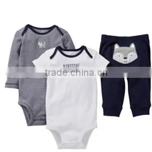 Autumn Style Carter's Baby Newborn Infant Bodysuits Children's Overalls Boutique Clothing Clothes for Baby Boys 3pics/set thumbnail-2