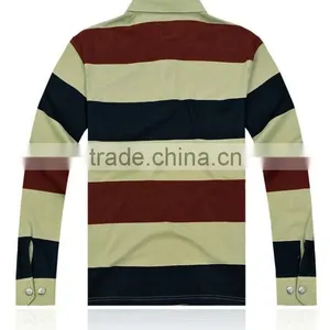 New Fashion Autumn and Winter Men's Striped Polo Shirt Brand Long Sleeved Striped MENS Polo Shirt M/3XL CUSTOMED thumbnail-3